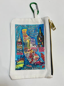 New York Map pouch