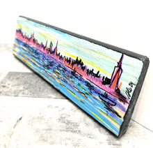 Load image into Gallery viewer, NYC skyline with waves
