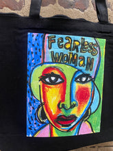 Load image into Gallery viewer, Fearless Woman Tote Bag
